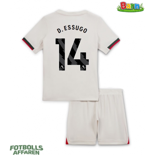 Chelsea Dario Essugo #14 Bortaställ Barn 2025-26 Kortärmad (+ Korta byxor)